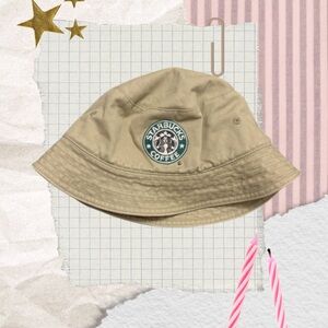 Starbucks Coffee Beige Bucket Hat